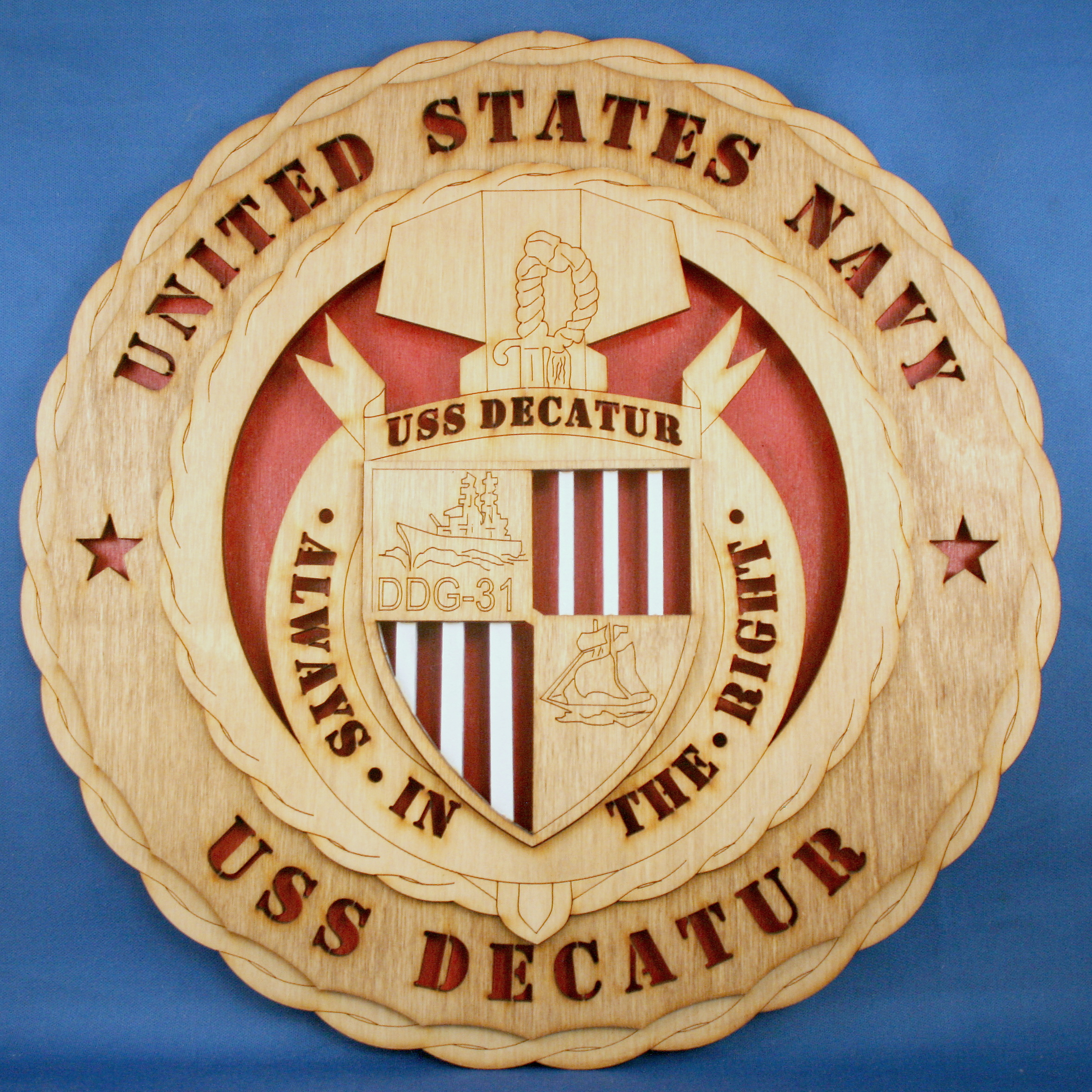 USS Decatur 4D Wall Tribute